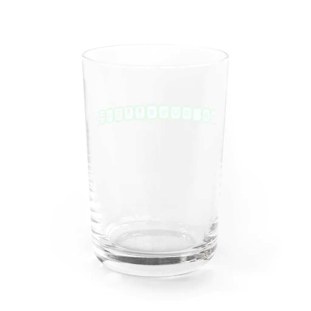 翠笑宴のさかさま国士無双ちゃん Water Glass :back