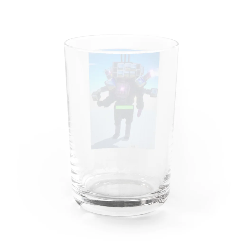 日本の文化/自然の奇跡コレクションのアップグレード・タイタンラージテレビマン Water Glass :back