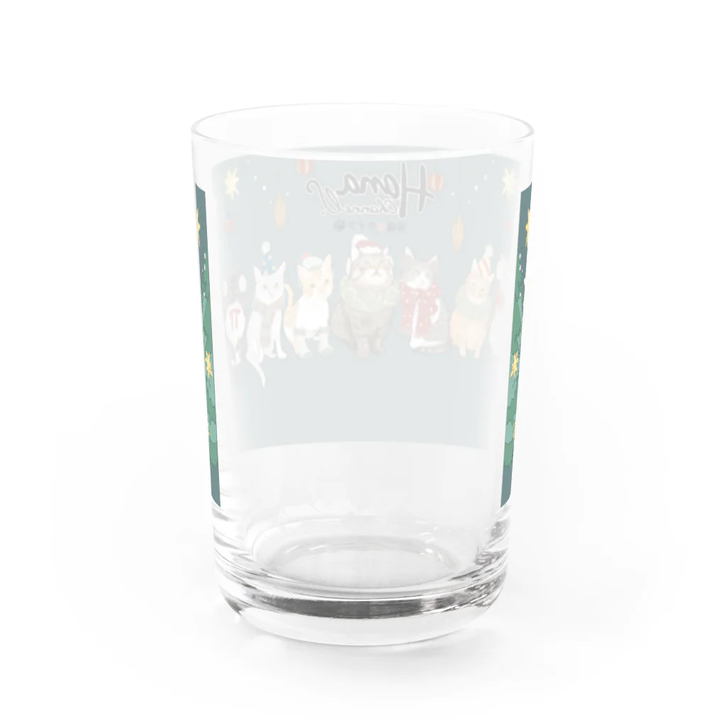 HanaChannel_hogonekoLifeのHana Channelクリスマスグッズ2023 Water Glass :back