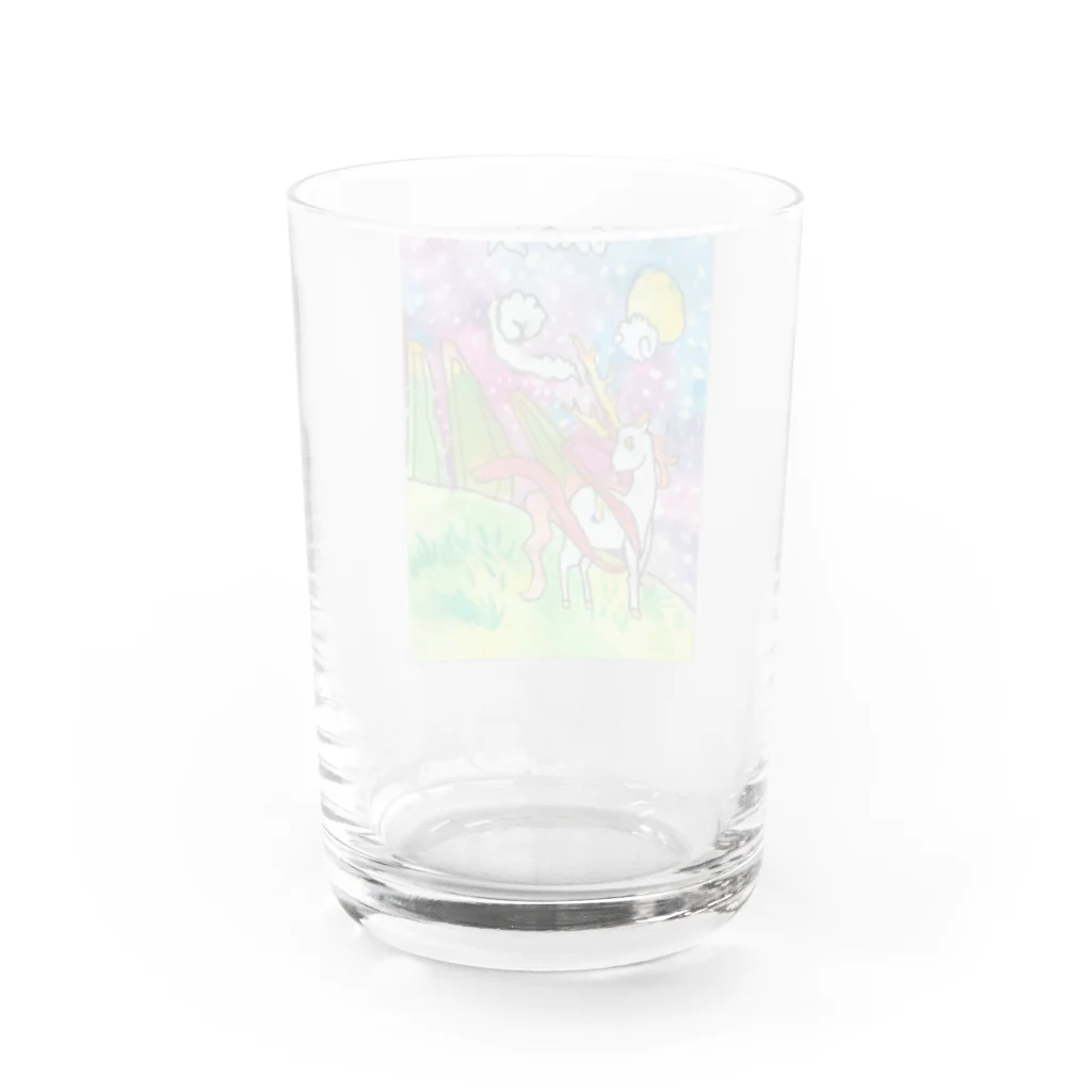 TonyBeckyのユニコーン グッズ Water Glass :back