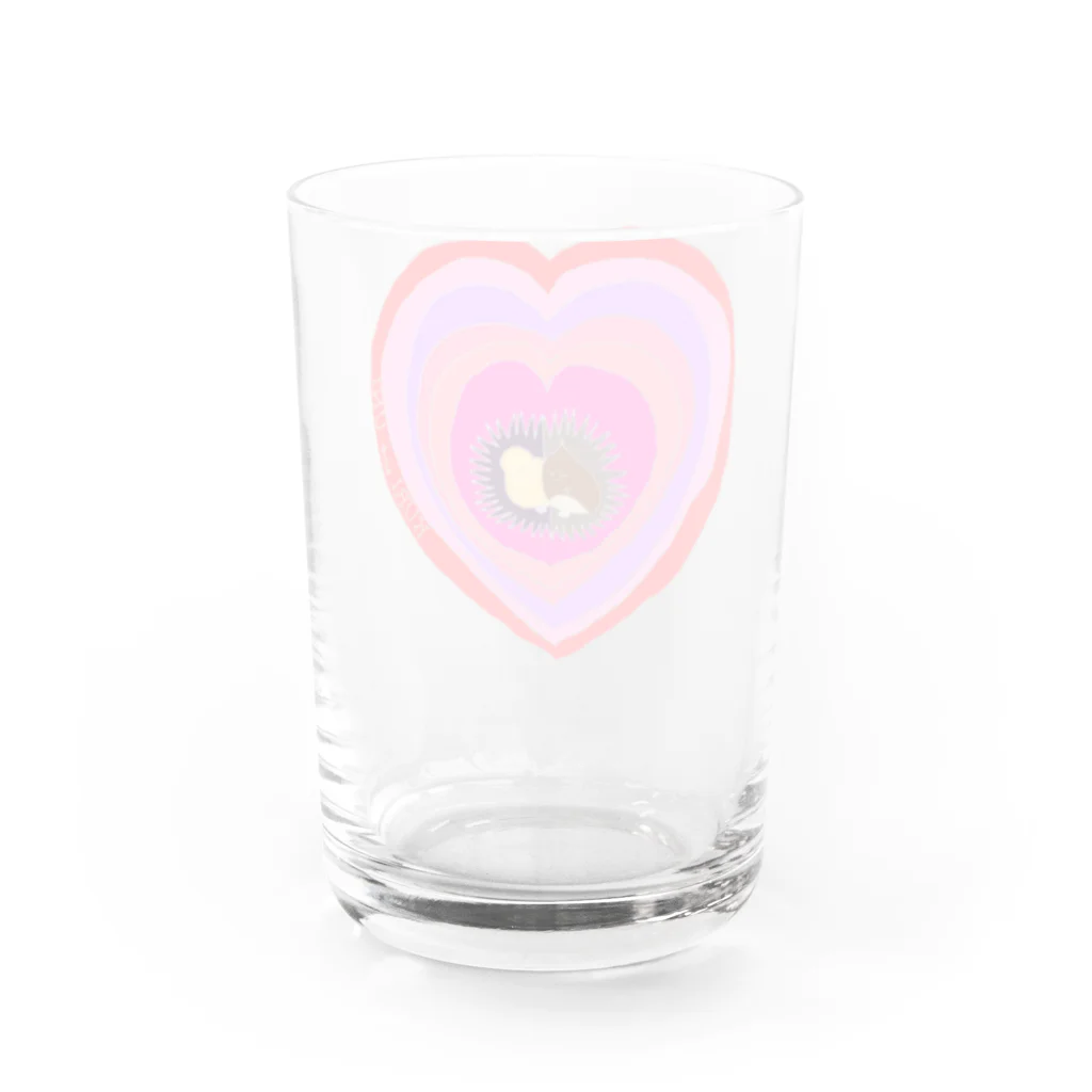 おにぎり堂のK and U Water Glass :back