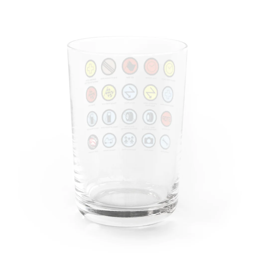 ZEUSJAPANのRALLY CONTROL SIGNS Water Glass :back