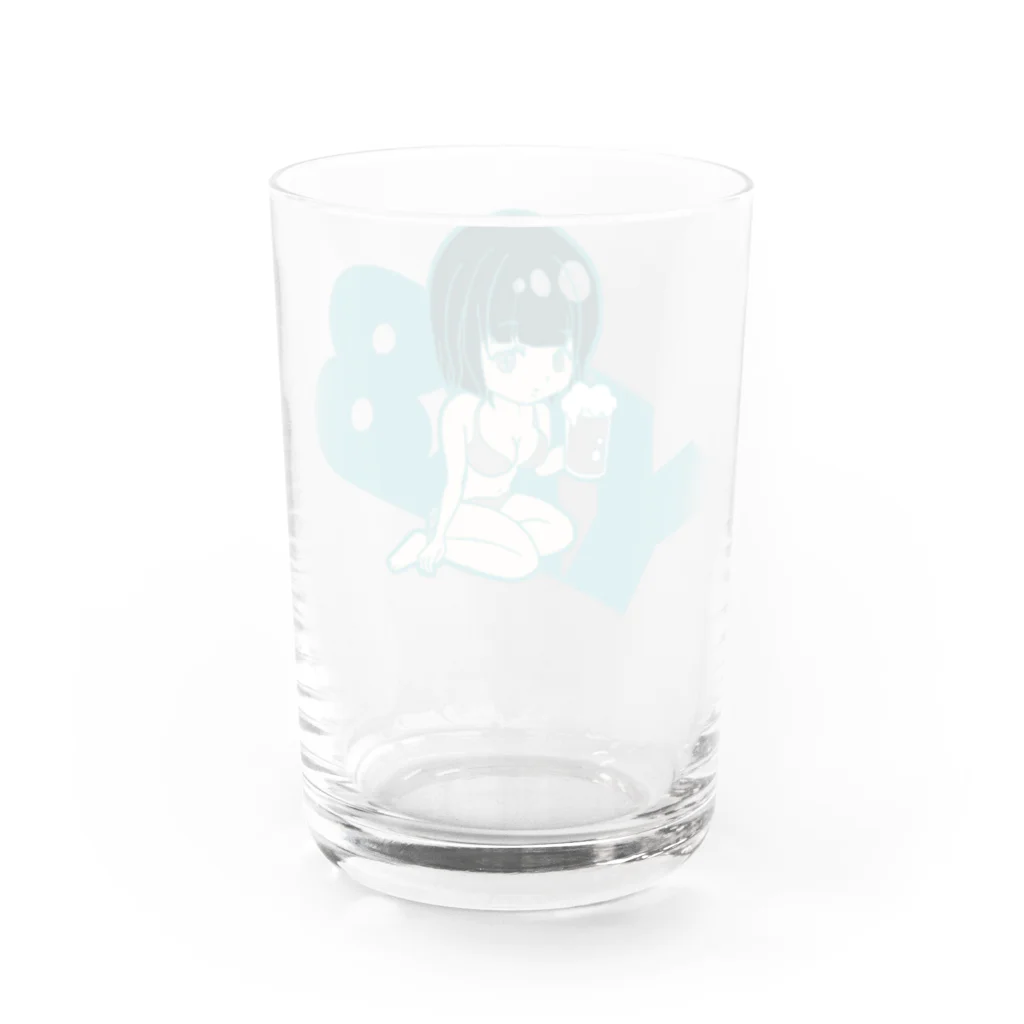 YY8　Y-PACHIのやっつんショートグラスミントグリーン Water Glass :back