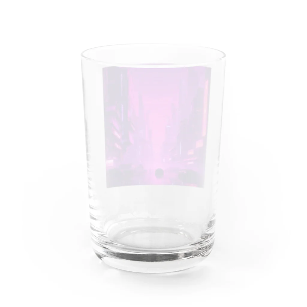 3tomo6's shopのpurple Water Glass :back