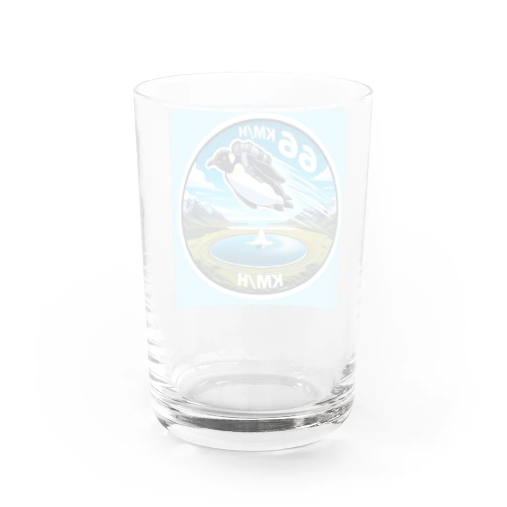 Emperor's FlightのFlying_penguin12 Water Glass :back