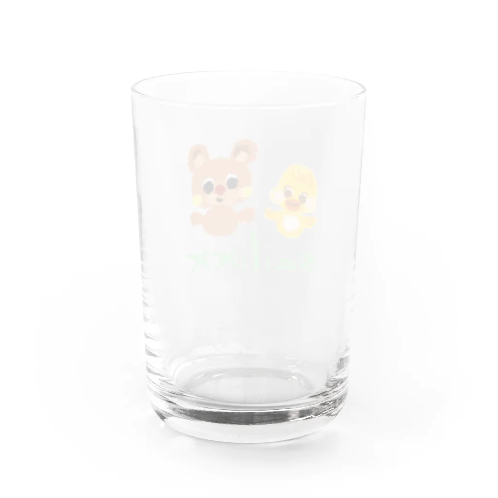 sailixxのcute friends_なかよし Water Glass :back