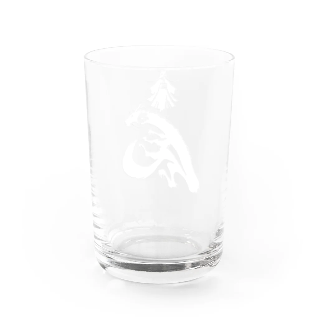 流戸家の製作所の辰年辰姫ホワイト Water Glass :back