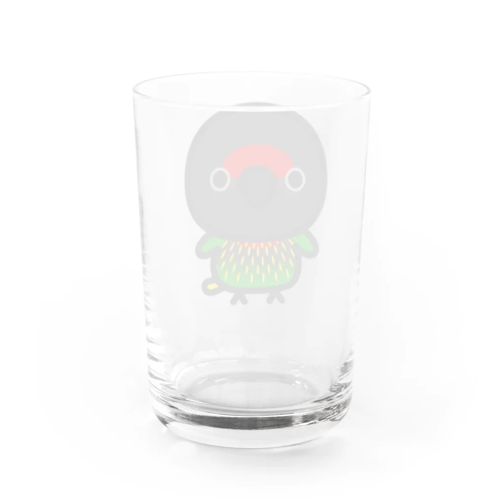 いんこ屋堂のキスジインコ Water Glass :back