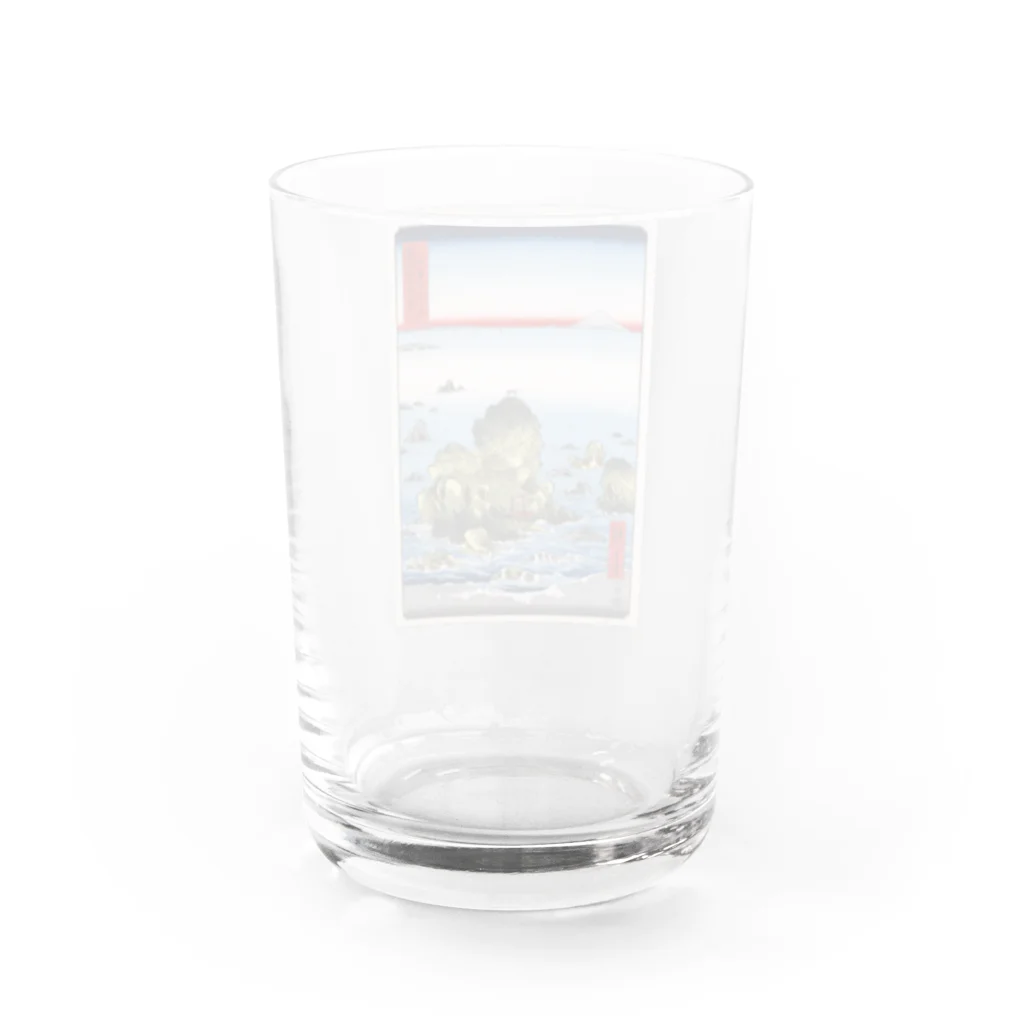 浮世絵屋の広重「冨二三十六景㉗　伊勢二見か浦」歌川広重の浮世絵 Water Glass :back