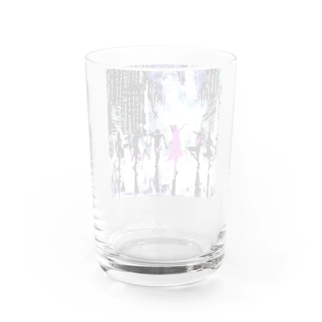 Moichi Designs Shop-2023のnew york dancer Water Glass :back