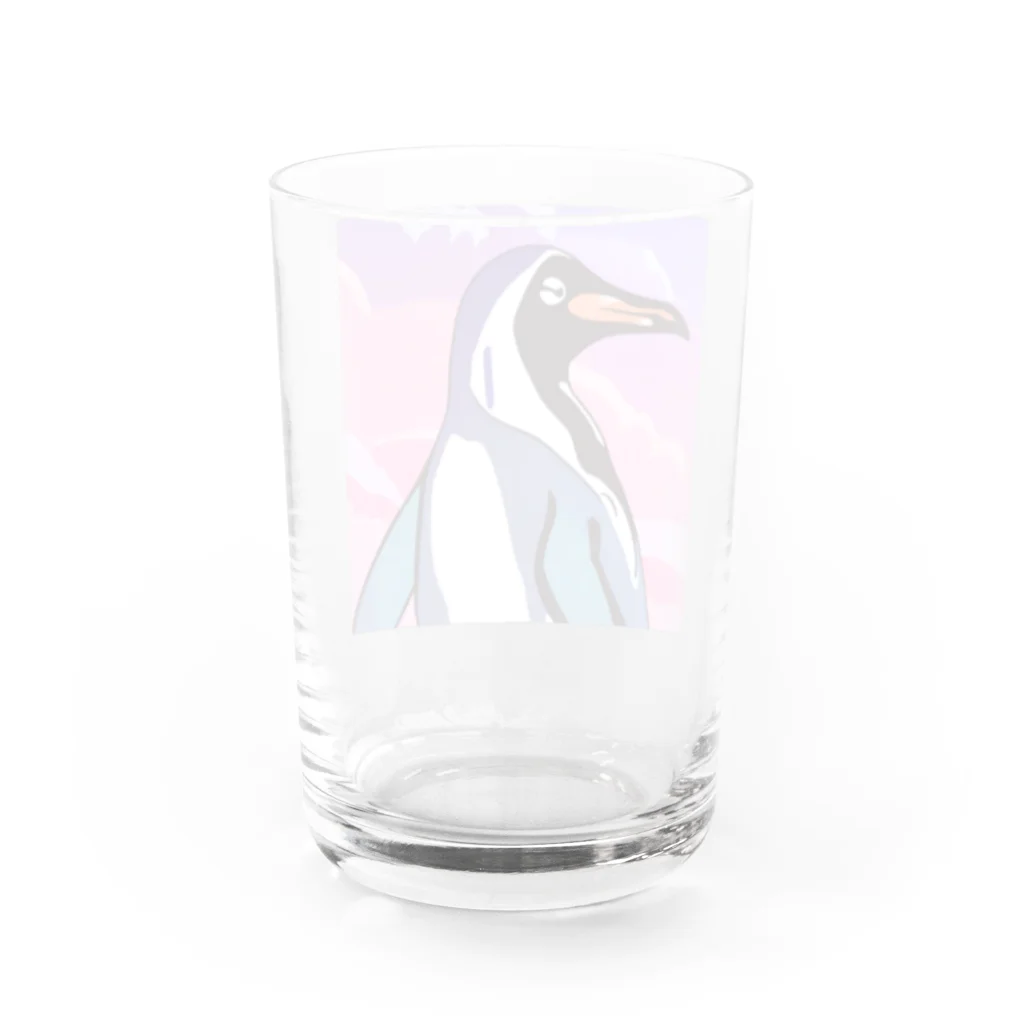 genki121227のお茶目なペンギン Water Glass :back