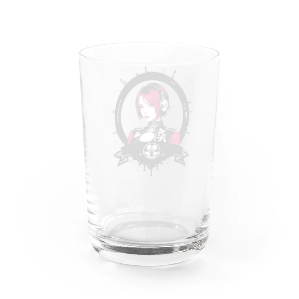 くるあとのCyberpunk DJ girl Water Glass :back