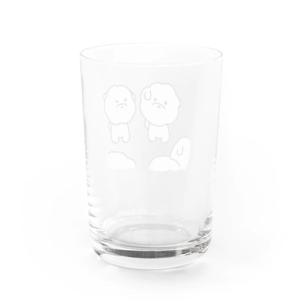 feee.co/フィー子(マーメイド)のふわもち犬の集い(井戸端会議) Water Glass :back