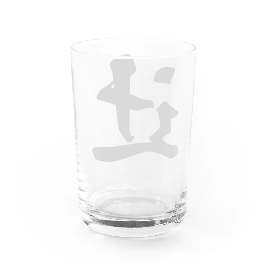 着る文字屋の辻 Water Glass :back