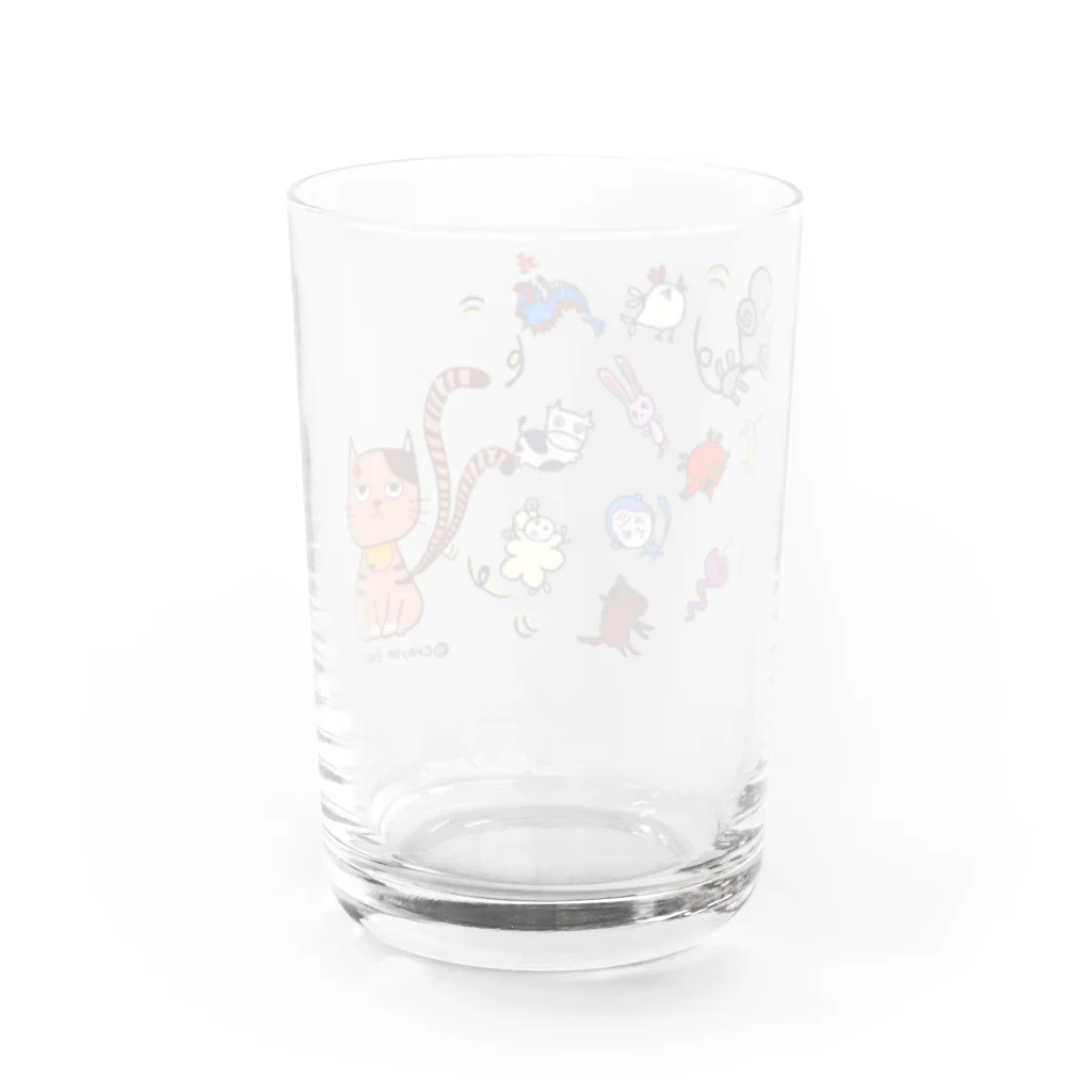 クレヨン工房の干支に入りたい❗️ Water Glass :back