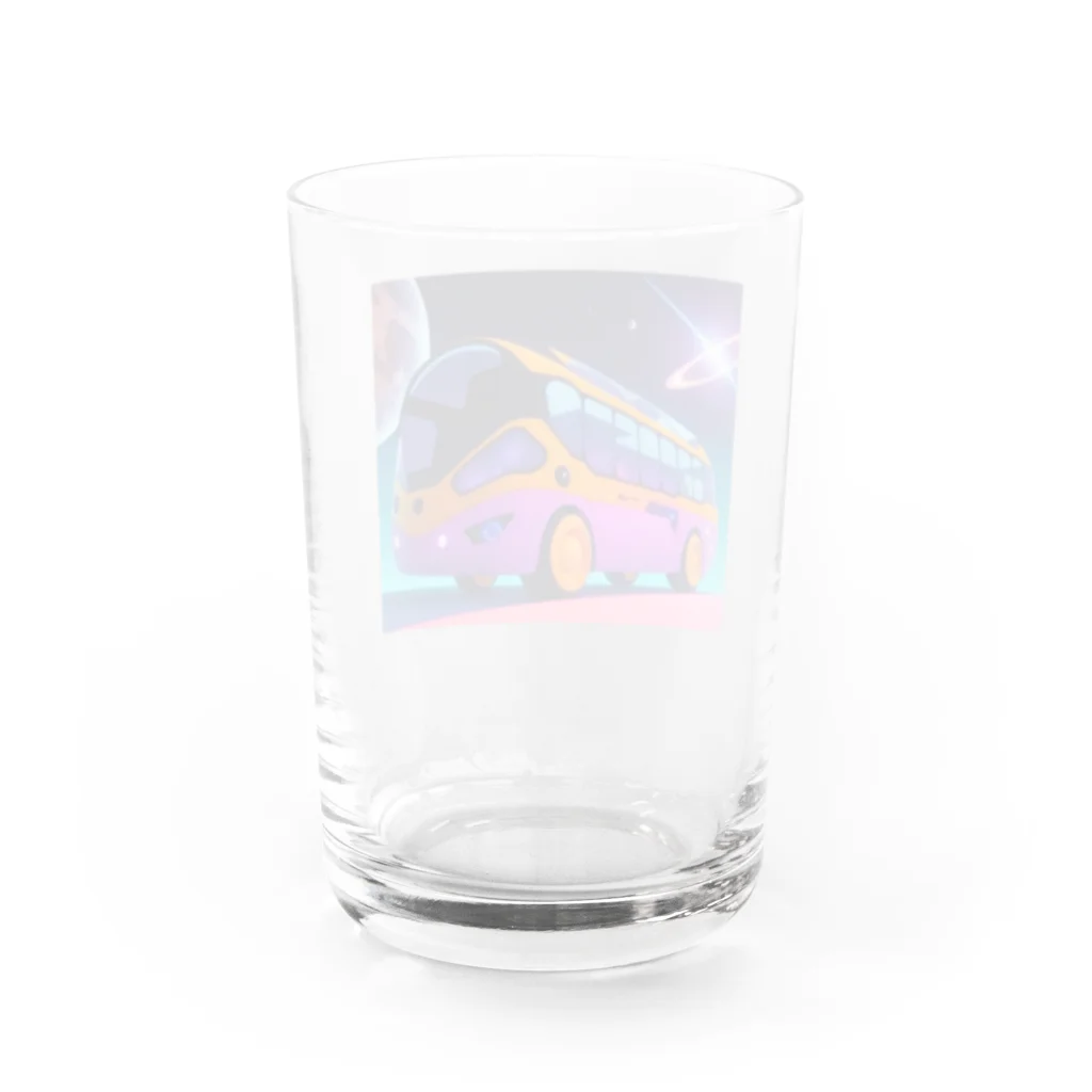 ポンキチはうすの宇宙旅行に行ったバス Water Glass :back