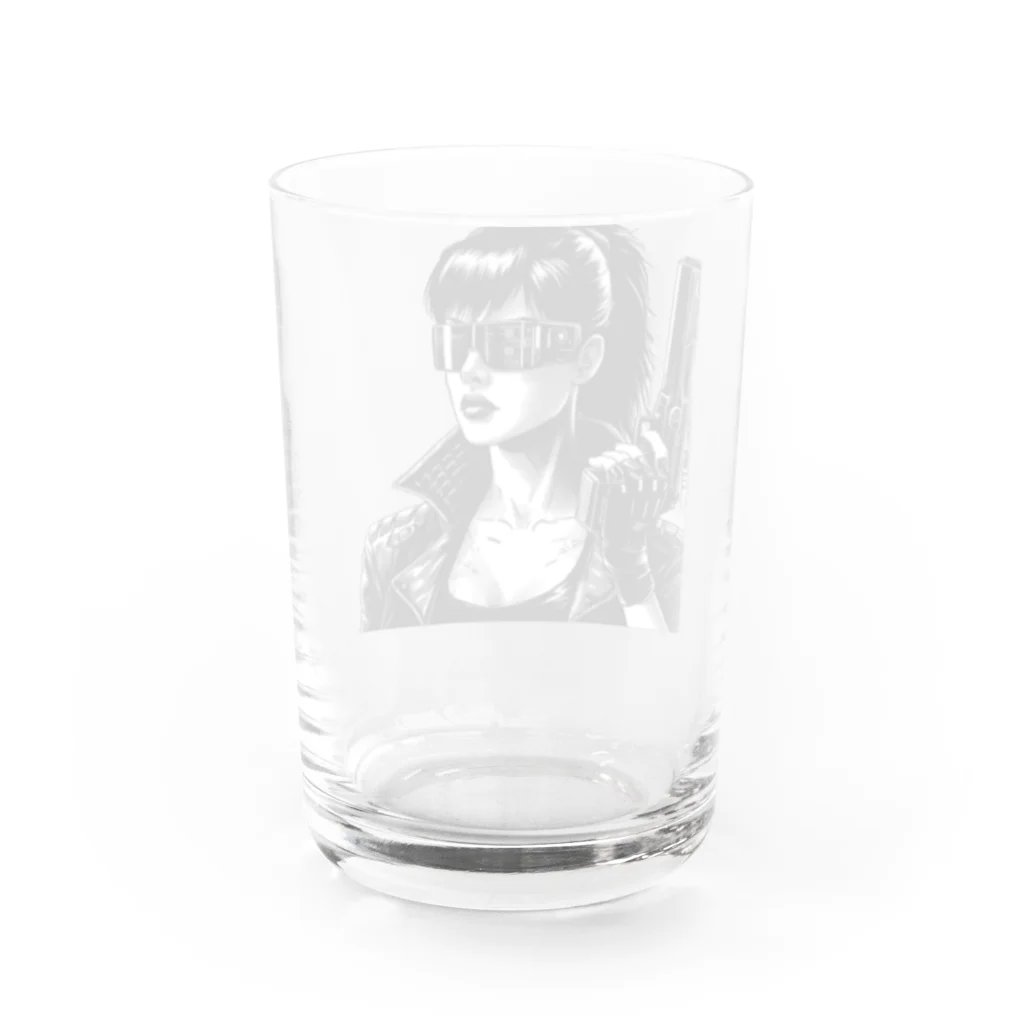 kangekiのサイバーパンクガールNo.8 Water Glass :back