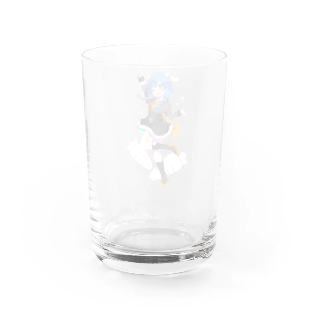 usabit.のぐっず屋さんのうさぎガンマン Water Glass :back