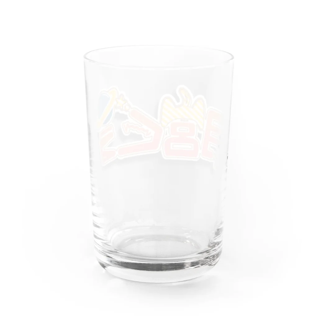 usabit.のぐっず屋さんの月宮くうロゴ Water Glass :back