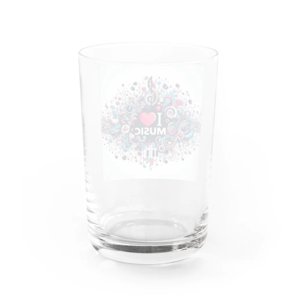 kibou0304のI love music. Water Glass :back