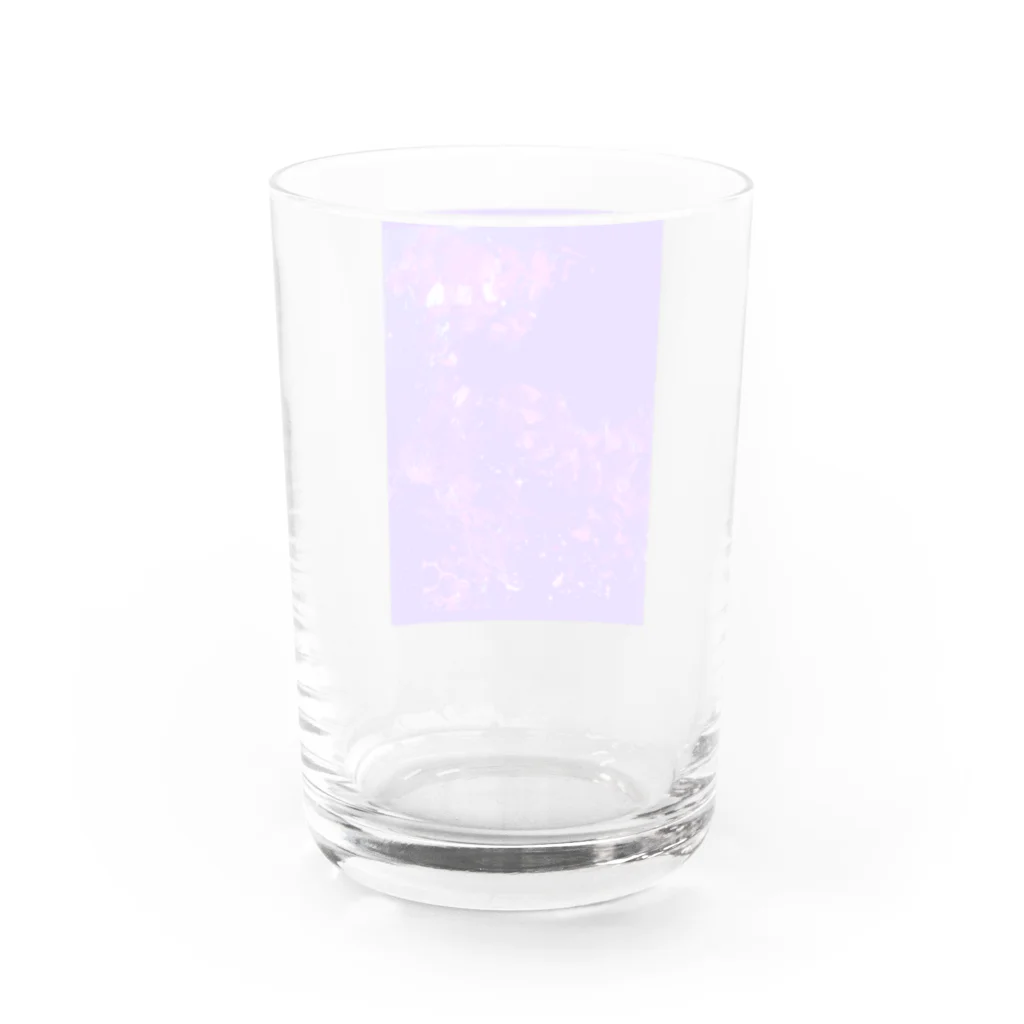 チカラisパワーのパープルギャラクシー Water Glass :back