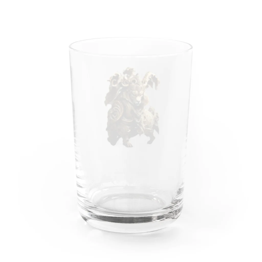 yayasuのキングオブライオン Water Glass :back