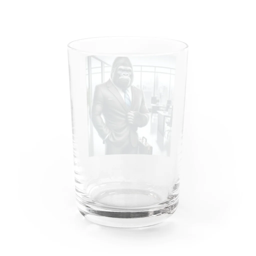 ドリサポの社長！ゴリ先輩！ Water Glass :back