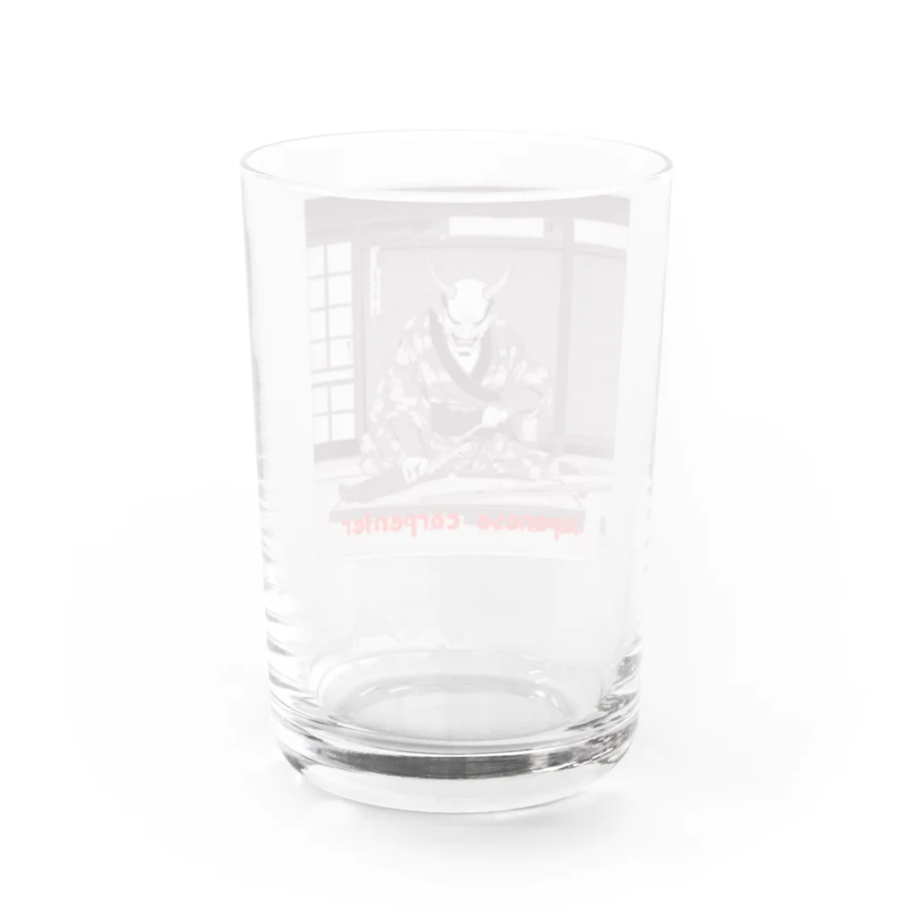 職人たちを応援したいの堅物大工職人 Water Glass :back