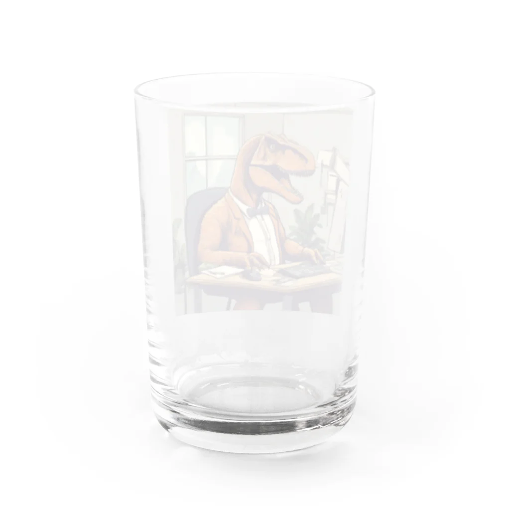 kenshopの働く恐竜 Water Glass :back