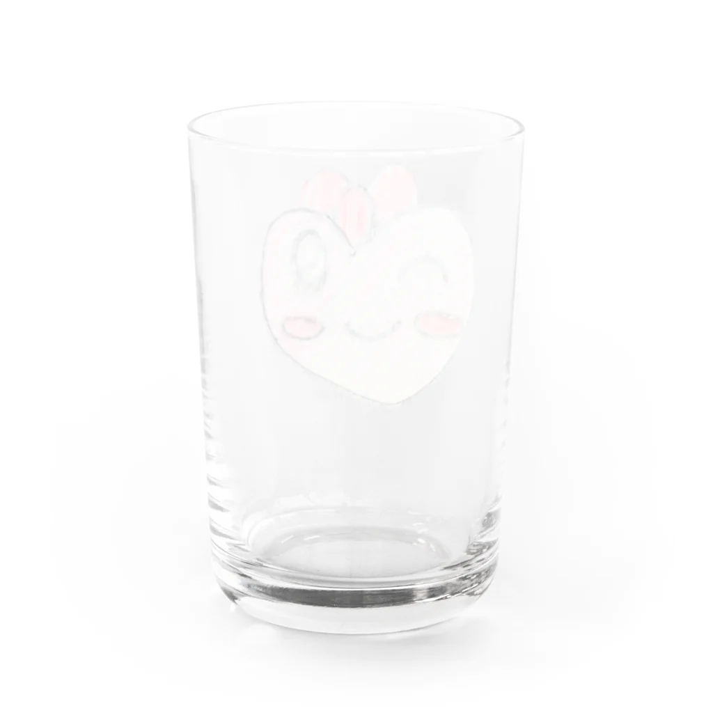 ゆきこのスペシャルハートちゃん Water Glass :back