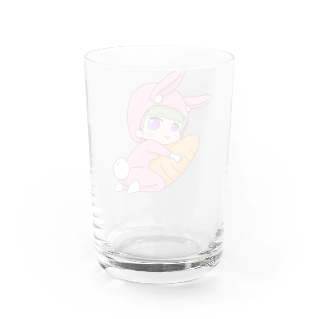 神無月りさ子🎃✨のうさぎりさ子 Water Glass :back