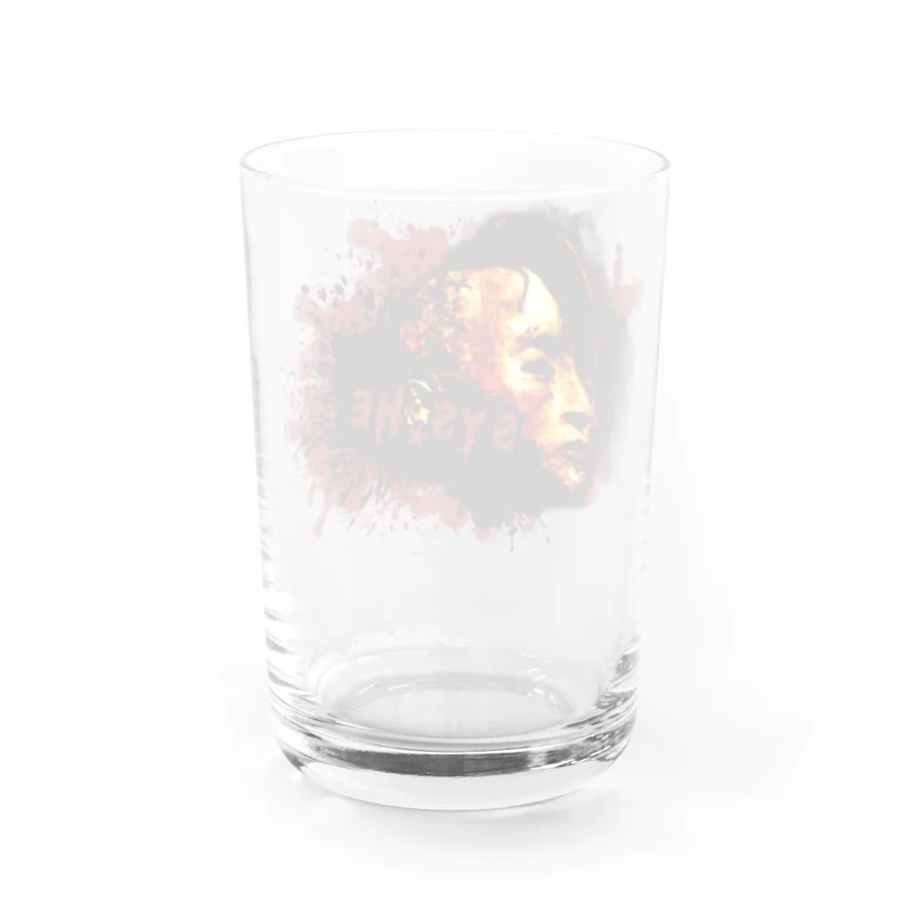 SYS☆TUNaグッズのHE(SYS☆造形) Water Glass :back