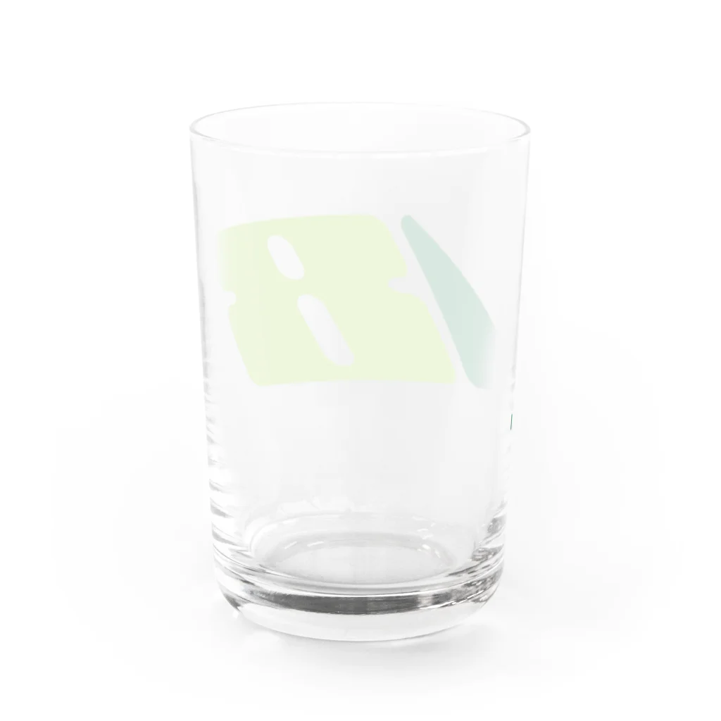 ワンエイトショップの起業18・ロゴGreen Water Glass :back