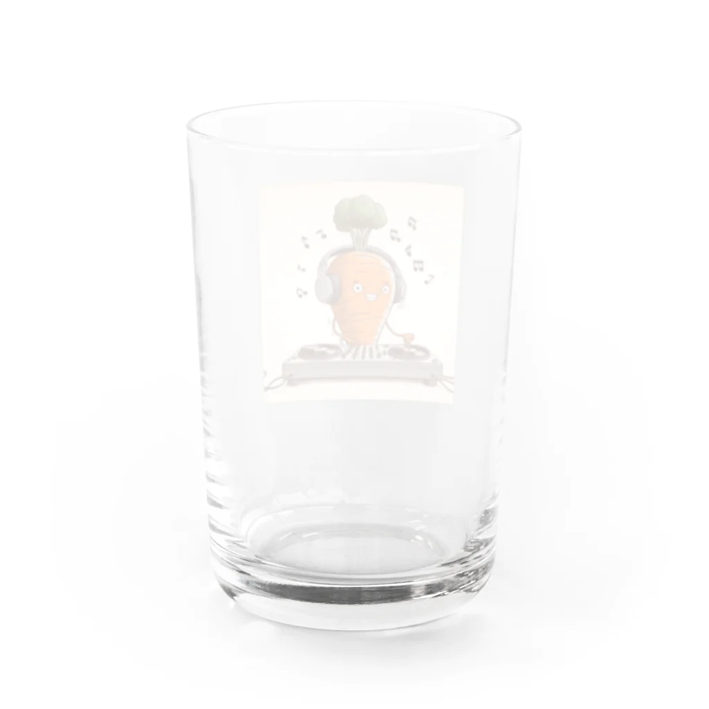 おふざけのDJキャロット Water Glass :back