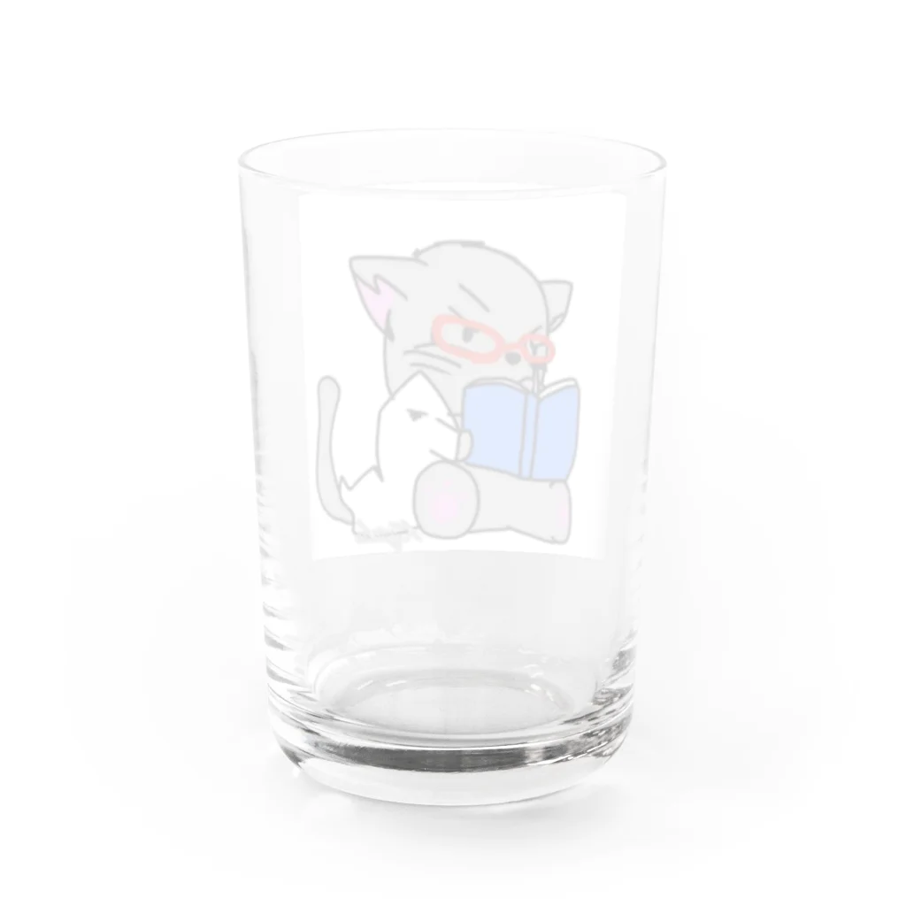 Kujakuの朗読猫 Water Glass :back