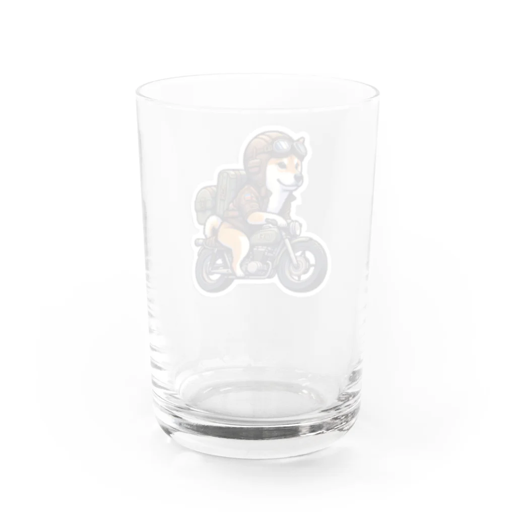 シバライダーロードの柴ライダーロードshiba24 Water Glass :back