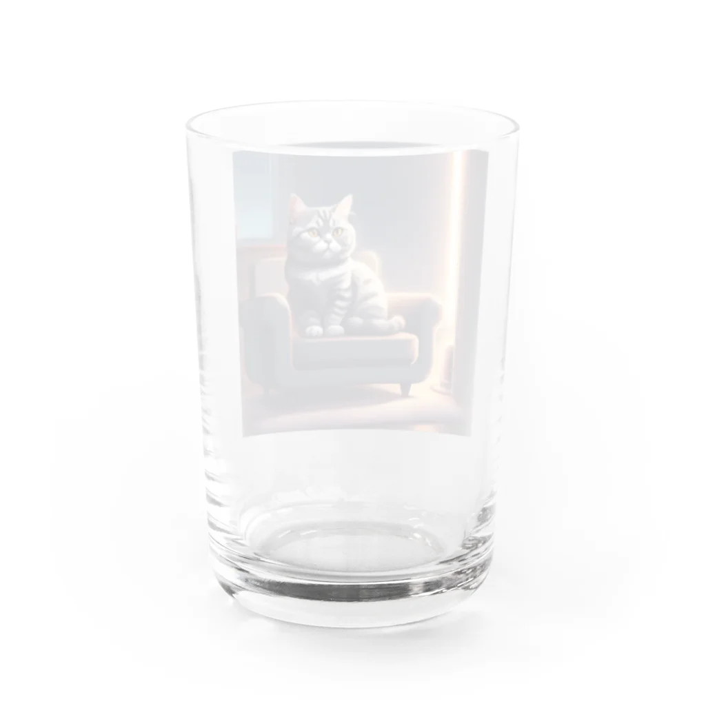 桜猫店-sakuraneko-のチビちゃん Water Glass :back