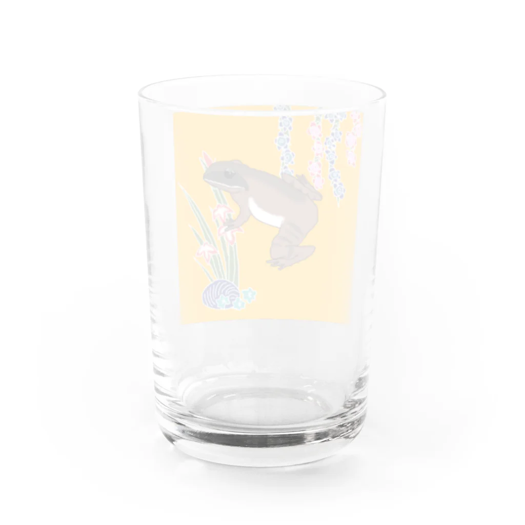 就労支援A型 ONE STEP | ワンステップの紅型シリーズ　リュウキュウアカガエル Water Glass :back