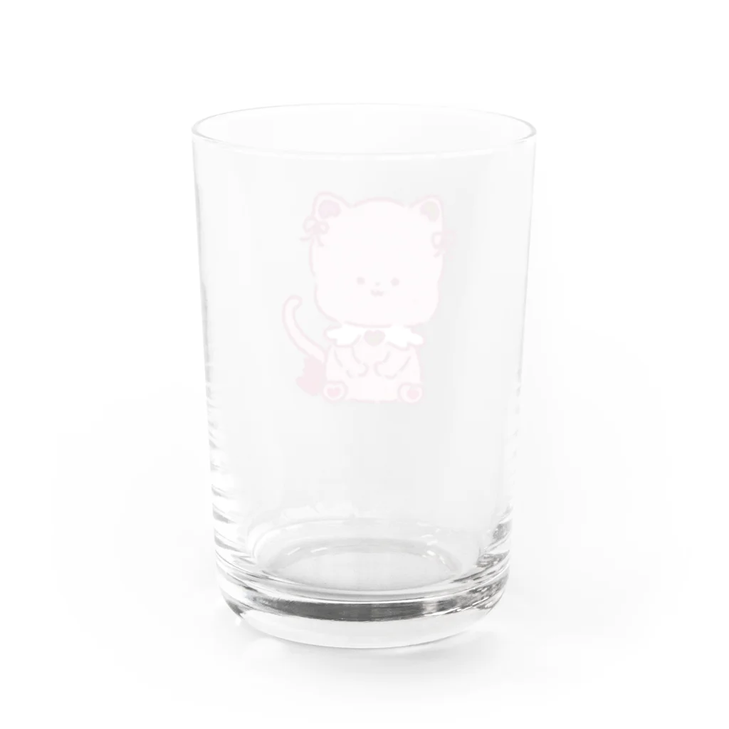 至極 鳶⛩🥚のももにゃ(ねこ) Water Glass :back