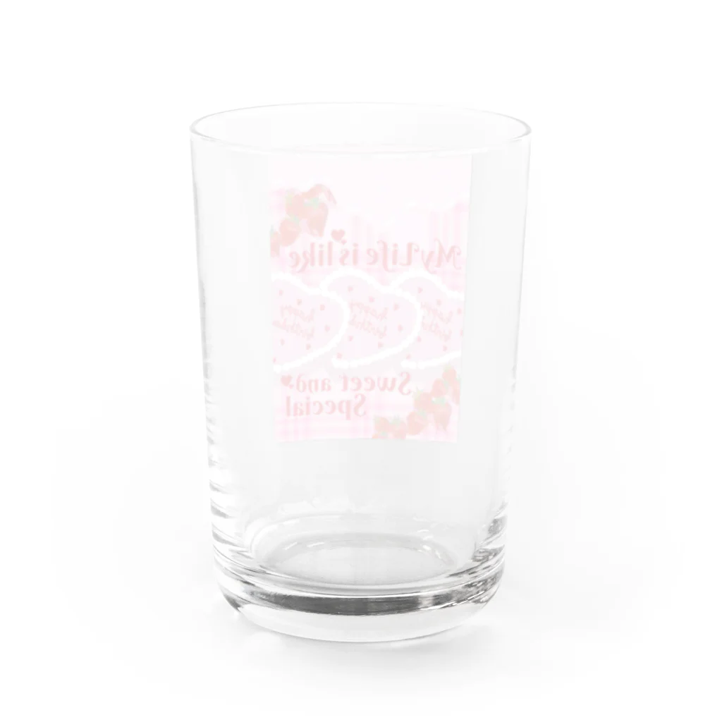 Epocherishの人生はBirthdayCakeのように Water Glass :back