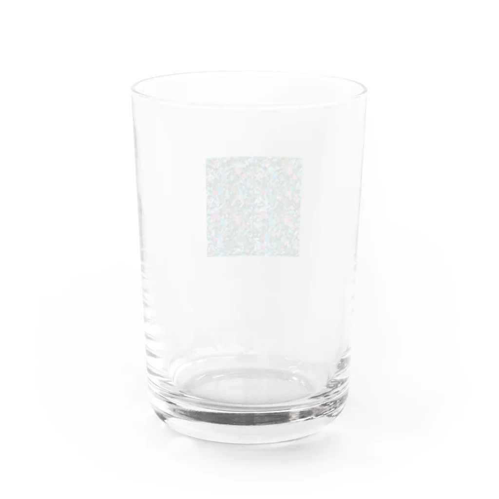 okura-hのおばあちゃんの柄シャツ Water Glass :back