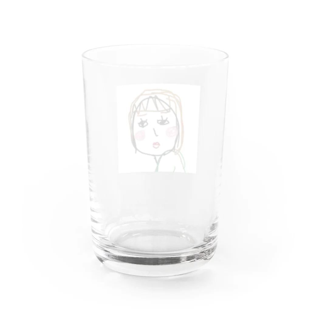 ごまめのうちのおかん Water Glass :back