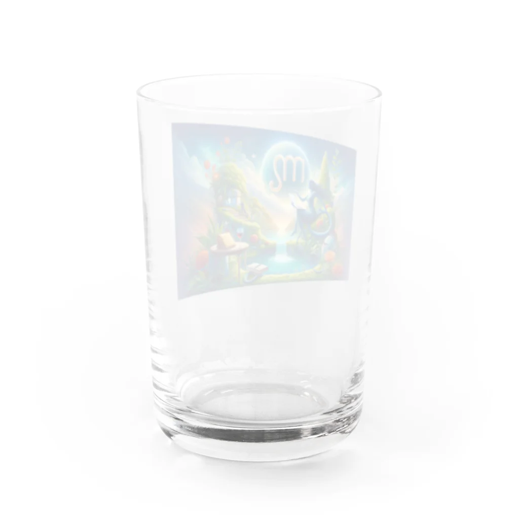 niko&PANDA shopのおとめ座　運気上昇 Water Glass :back