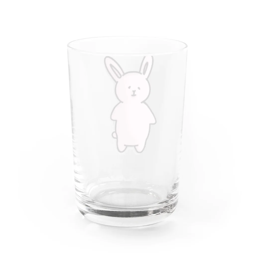 みつまめこshopのポテっとうさぎ Water Glass :back