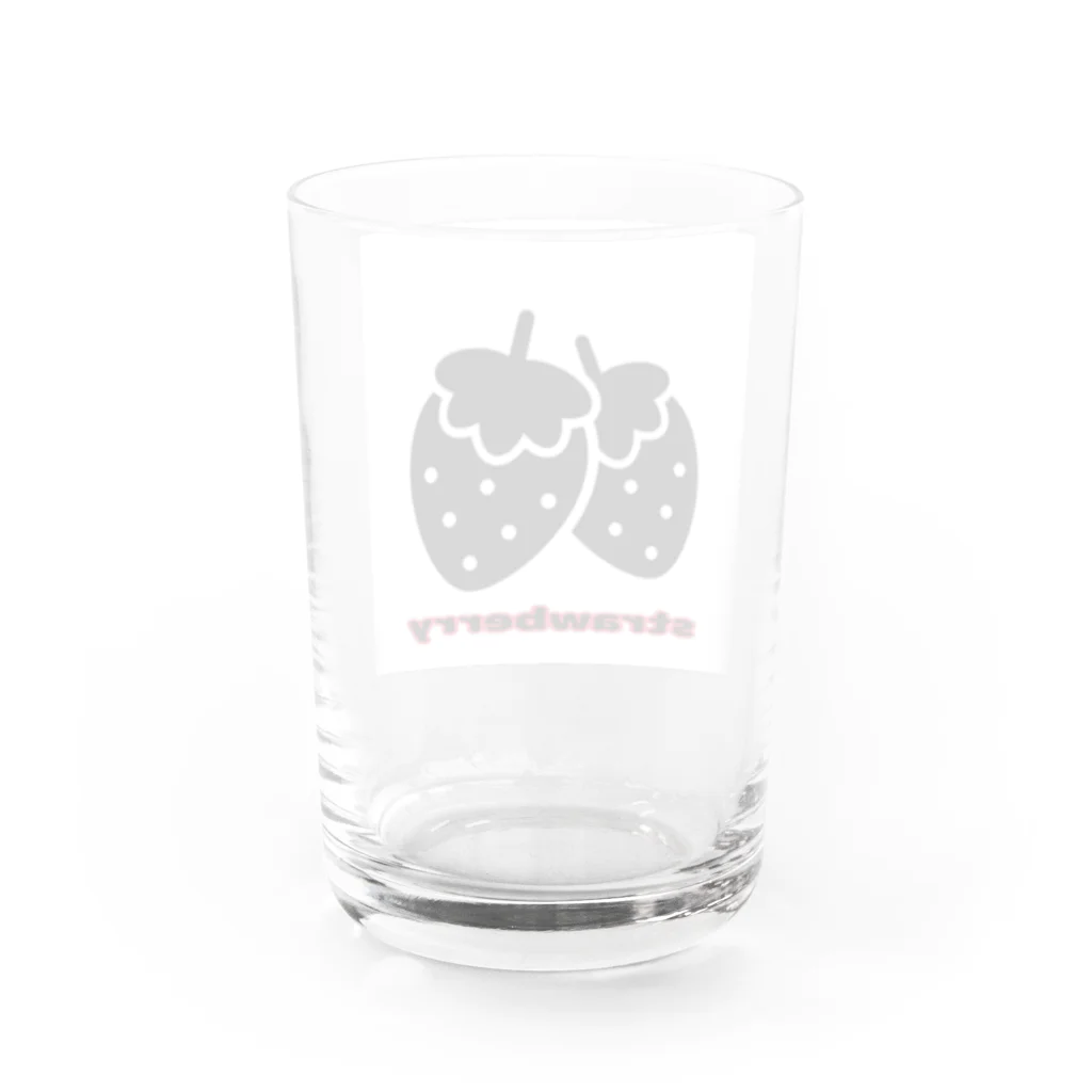 strawberry ON LINE STORE のstrawberry Water Glass :back