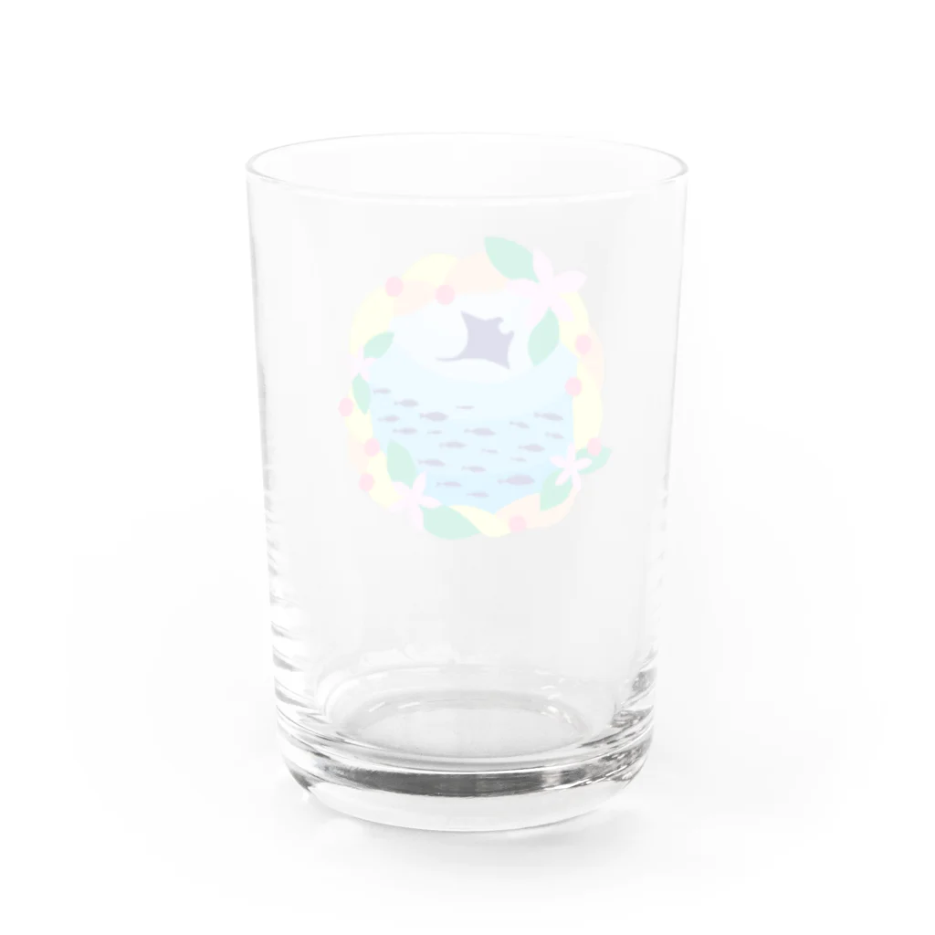 r0no527のリースとお魚たち Water Glass :back