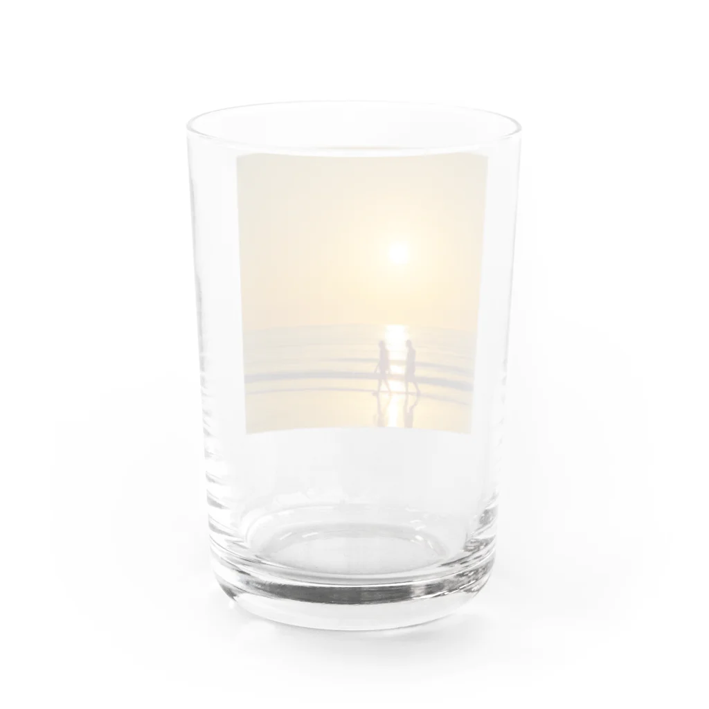 taka9428jpの夕日 Water Glass :back