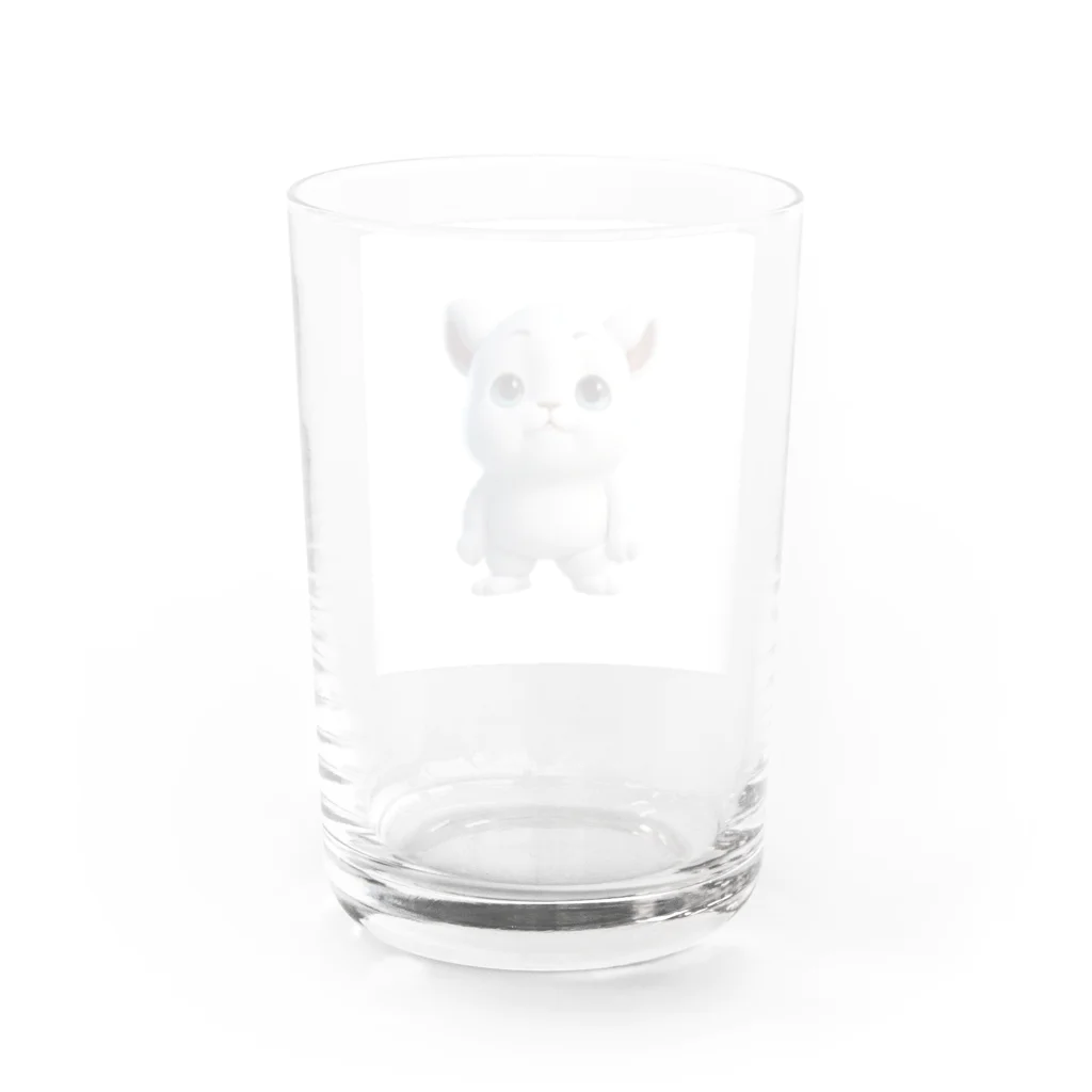 ブサカワ二頭身アニマルくんのブサカワ二頭身アニマル(背景無) Water Glass :back