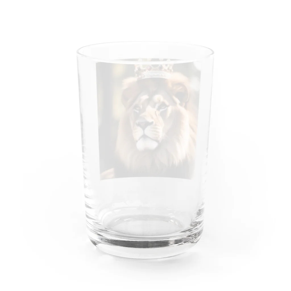 Mint3110-factoryの🦁ライオンキング(King of Lion) Water Glass :back