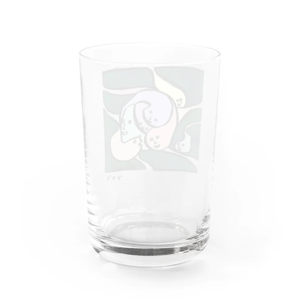 JINJIN_DRAMATIC_COMPANYのカルマくん Water Glass :back